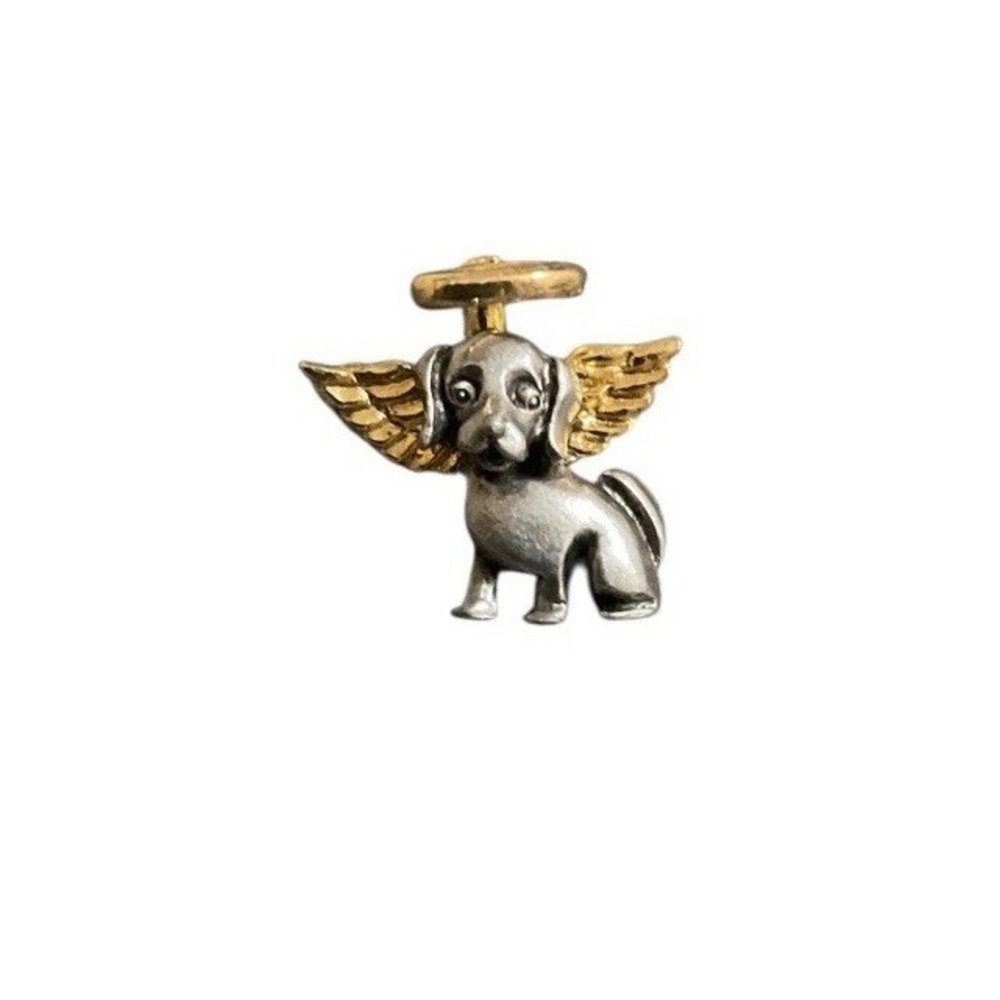 Dog Angel Wings Halo Danco Lapel Pin Hat Pinback